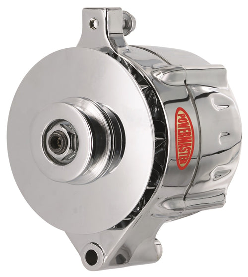 Alt Ford Powermaster Upgrade Chrome 150A Smooth Look™ 1V Pulley & Baffle 1-Wire