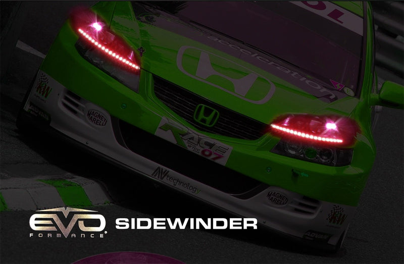 EVO Formance CIPA 93336 LED Sidewinder Eyebrows, Red