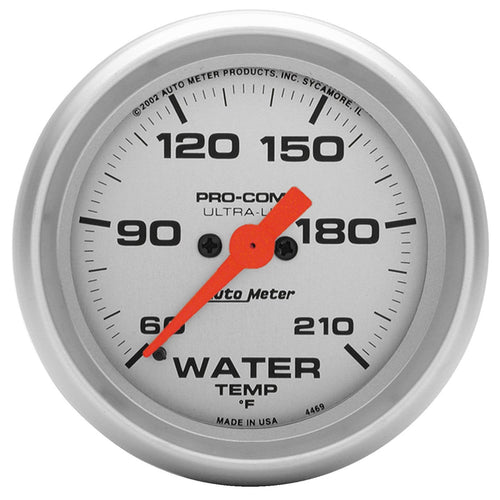 Auto Meter Ultra-Lite 4369 Electric Water Temperature Gauge