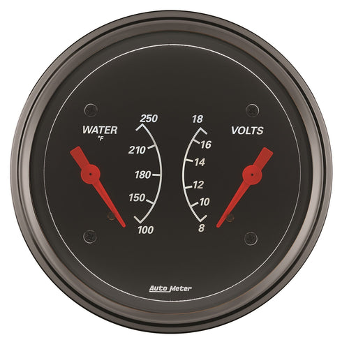 Auto Meter Designer Black 1430 Water Temperature Gauge
