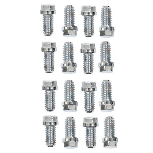 2211G Mr. Gasket Stainless Steel Header Bolts, 3/8-16X3/4 16Pc, Silver