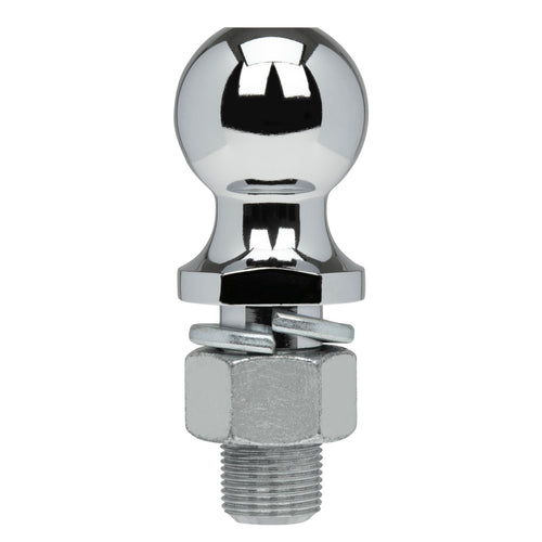 Chrome Class I Trailer Hitch Ball, 2,000 lb., 1-7/8 in. Ball Diameter, 1 in. x 2 in. Shank
