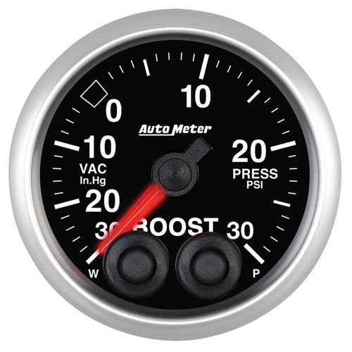 Auto Meter Elite 2-1/16" 30 in Hg-30 PSI Boost-Vacuum Gauge 5677