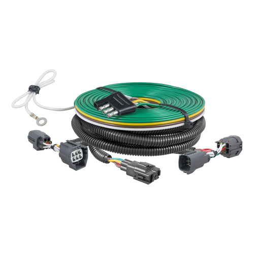 CURT 58937 RV Wiring Harness for Custom Towed-Vehicle Dinghy Towing, Fits Select Dodge Nitro, Jeep Liberty