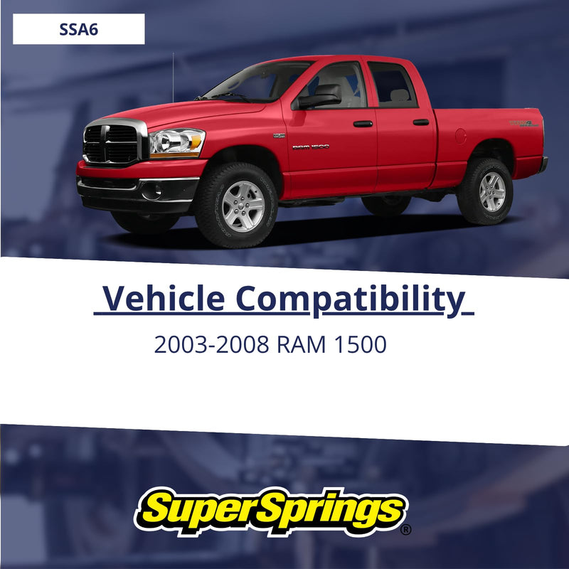 SuperSprings SSA6 for Dodge RAM 1500, Black