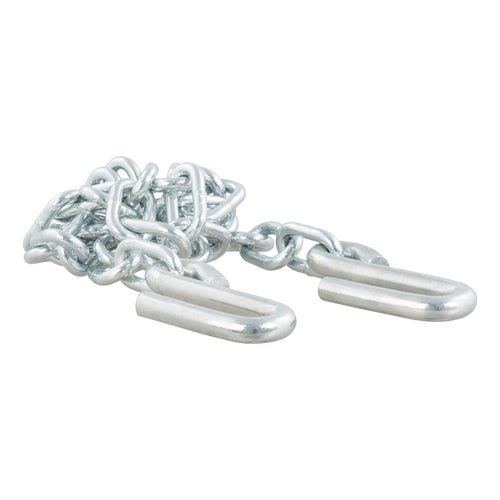 CURT 48-Inch Trailer Safety Chain with 7/16-In S-Hooks, 5,000 lbs Break Strength 80031