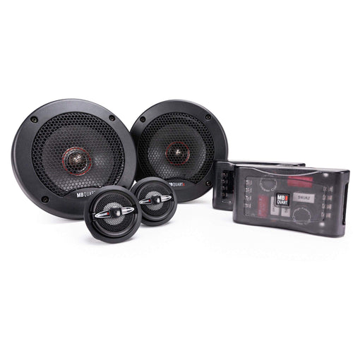 MB Quart Premium PS1-213 2-Way Component Speaker System (Black, Pair) – 5.25 Inch Component Speaker System, 240 Watt, Car Audio, 4 OHMS (Grills Included)
