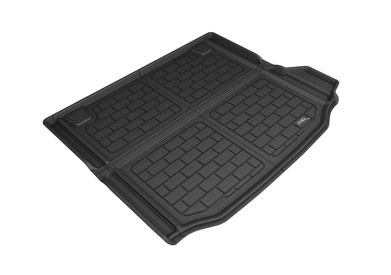 3D MAXpider Kagu Custom Fit Cross Fold Cargo Liner (Black) Compatible with BMW X3 (G01) 2018-2024 (w/o Cargo Tie Down Rails, Not Fit for Hybrid)- Cargo Liner