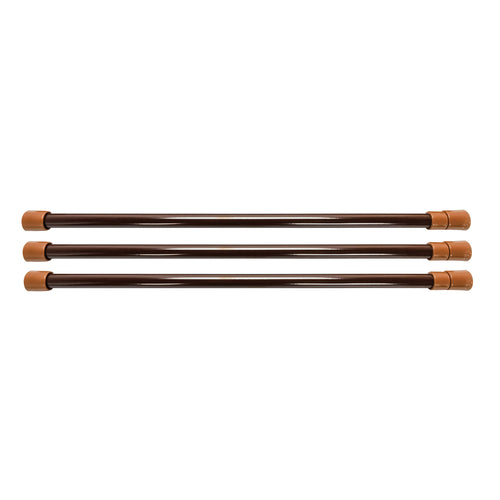 Brown Camco Refrigerator Bar - 16" to 28" - 3 Pack (44056)