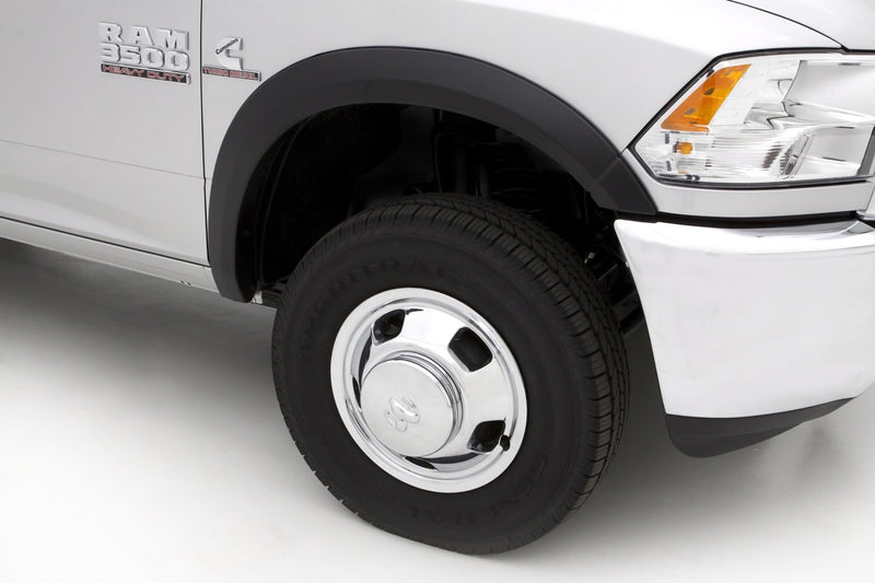 Lund SX205TA Elite Series RealTruck Black Sport Style Textured Front Fender Flare - 2 Piece