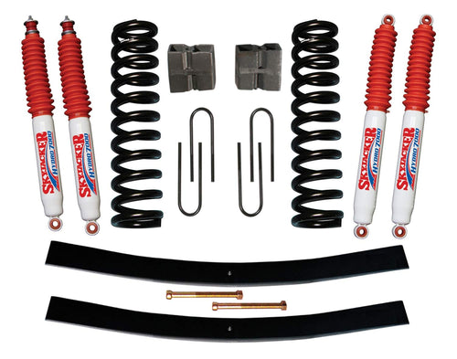 Skyjacker Suspension Lift Kit 179BK-H w/Shock 9 in. Lift Incl. Front Coil Springs Rear U Bolt Kit Rear Block Rear Add-A-Leafs