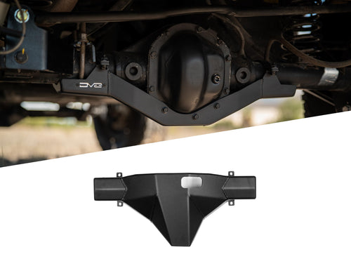 Rear Differential Skid Plate DV8 Offroad for 2007-2018 Jeep Wrangler JK w/Dana 44 Rear Axle | Pinion Skid Prevents Oil Leaks & Getting Hung Up on Rocks | Rigid Design | Steel | Powder Coated Finish