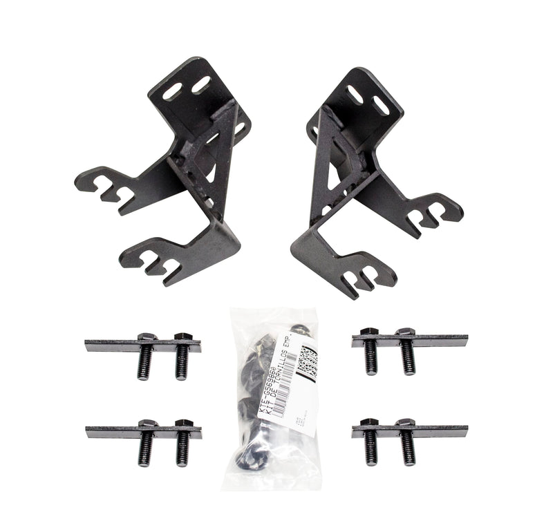Go Rhino Mounting Bracket Kit for RC3 Skid Plate or RC4 Bull Bar | Mild Steel, Textured Black | 569860TK | Fits 2017-2022 Ford F-250, F-350 Super Duty Excludes Black Widow Editions