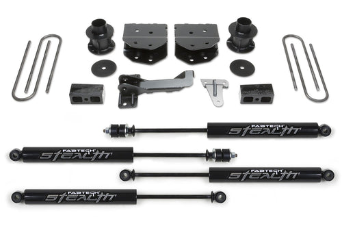 Fabtech Budget K2160M Lift System w/Shock w/Stealth Monotube Shocks 4 in. Lift System w/Shock