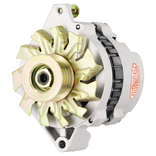 Alt GM Powermaster CS130 Natural 140A 6 grv Pulley Str MTG 6.61" Side BAT Post 1-Wire or OE Hookup