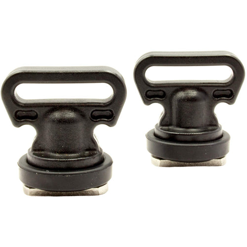 Vertical Tie Downs YakAttack – Track Mount Anchoring Points for 1” or 1.5” Webbing | Compatible with GearTrac, MightyMounts & Most Kayak Rails | 2 Pack | Made in USA
