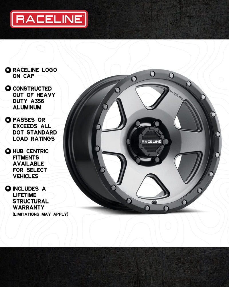 Gunmetal Raceline Boost 18X9 5X139.7 +12mm