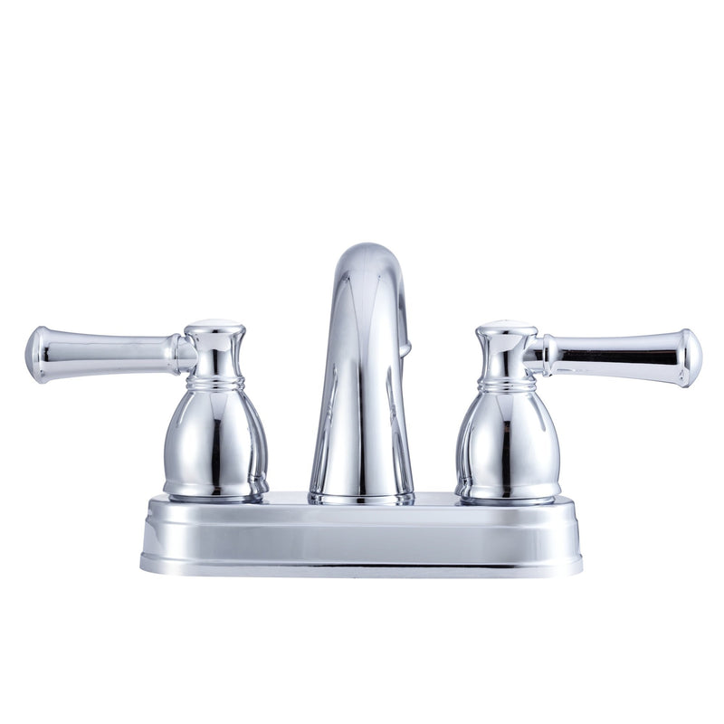 Dura Faucet RV Designer DF-PL620L-CP Two Handle Arc Spout Bathroom Faucet (Chrome)