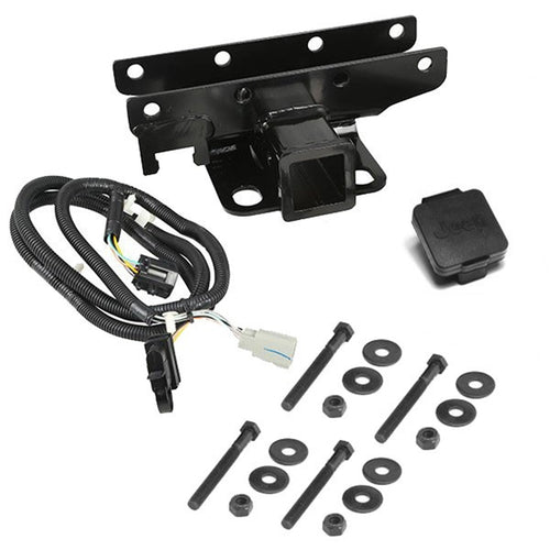 Trailer Hitch Kit | Rugged Ridge, Jeep Logo | 11580.52 | Fits 2007-2018 Jeep Wrangler JK