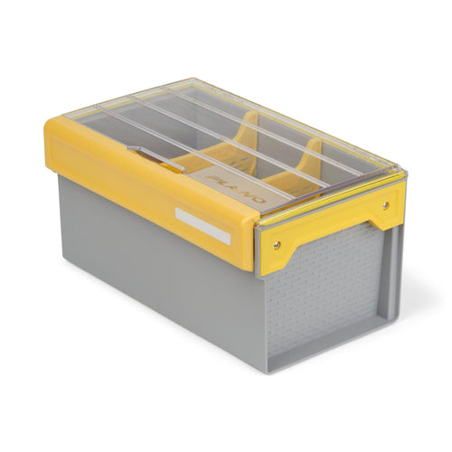Plano EDGE Bulk Plastics and Tackle Premium Utility Box, Clear and Yellow, Rust-Resistant, Waterproof Bulk Premium Storage Organizer for Plastic Tackle
