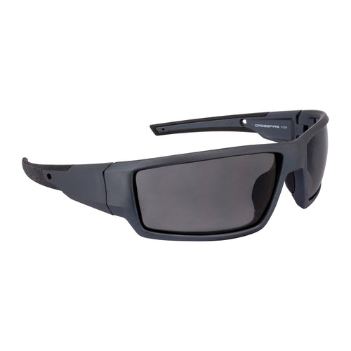 Radians® Cumulus Crossfire® 41291 Premium Safety Eyewear - Aluminum Gray Frame - Smoke Lens - Unisex