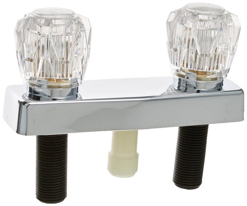 Valterra PF213344 Shower Valve (Shower Head Kit, 4', 2 Knob, Plastic/Brass, Chrome)