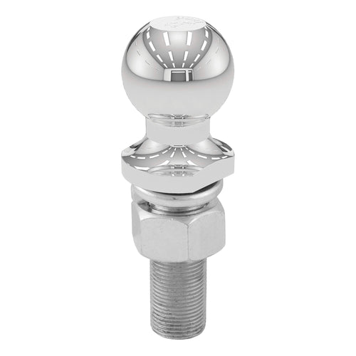 CURT 40072 Trailer Hitch Ball Chrome, 3,500 lbs, 1-7/8-Inch Diameter, 1 x 3-Inch Shank