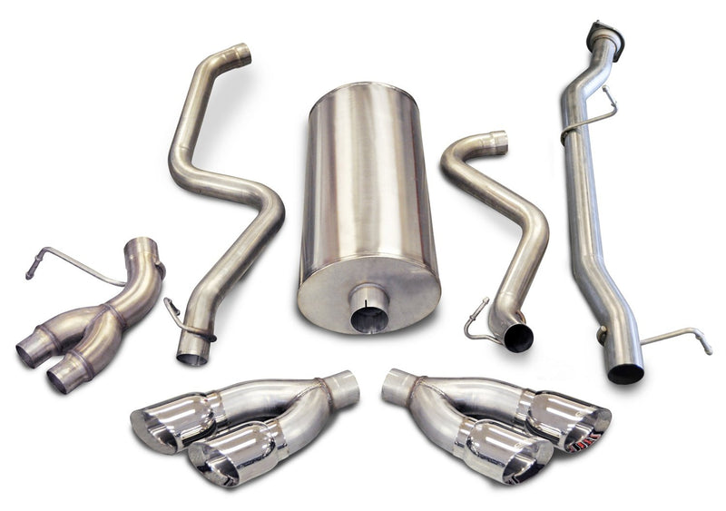 Pro Series CORSA 14899 Split Side Exit Catback Exhaust System with Twin Side Swept 4" Tips