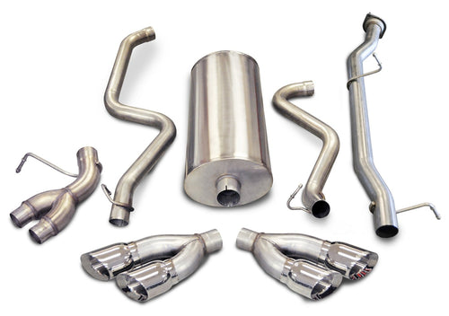 Pro Series CORSA 14899 Split Side Exit Catback Exhaust System with Twin Side Swept 4" Tips