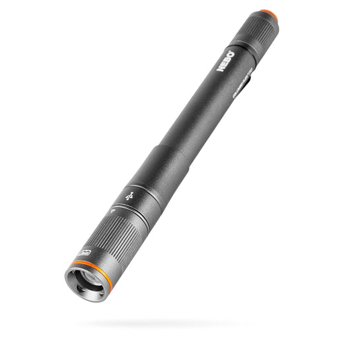 COLUMBO NEBO 250 | Rechargeable 250 Lumen Inspection Pen Light Featuring Flex-Fuel