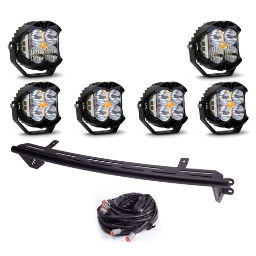 Baja Designs LP4 Pro LED Light Kit Bull Bar for Ford F-250/350 2023+ with Toggle - (Multi-Pattern - Clear)