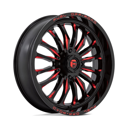 UTV Fuel D822 22X7 4X156 G-BLK MILL-RED 13MM - D8222270A544
