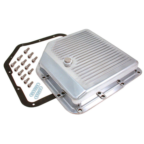 Polished Aluminum Spectre Performance 5460 Transmission Pan for GM TH350 Engines