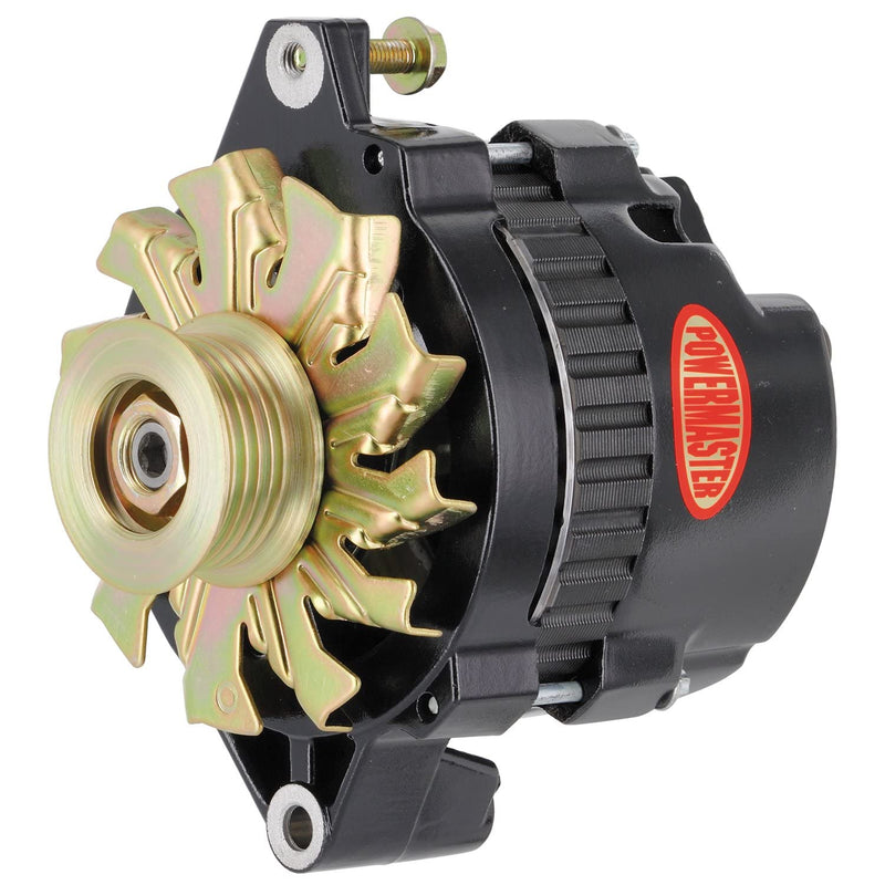Alt GM CS130 Powermaster Black 105A 16 Volt 6 grv Pulley Str MTG 6.61" 1-Wire
