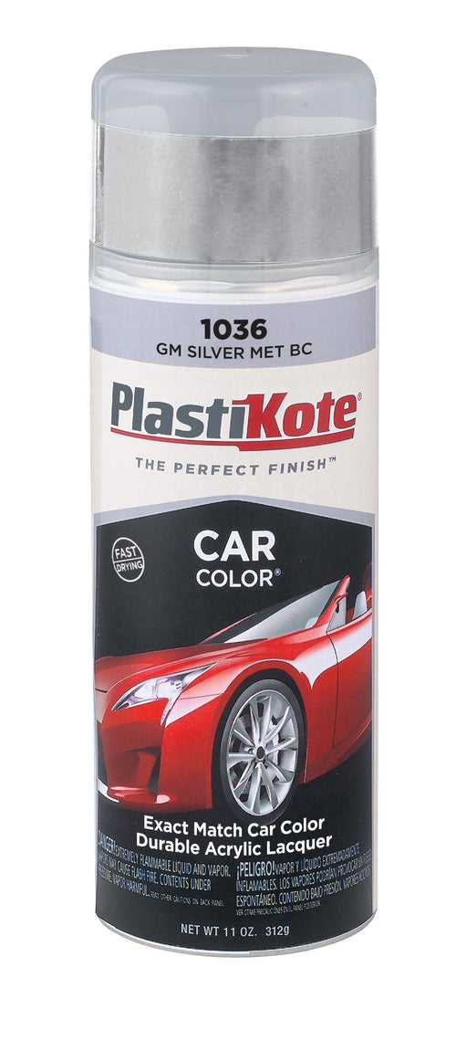 GM Silver Metallic PlastiKote 1036 Base Coat Automotive Touch-Up Paint - 11 oz.