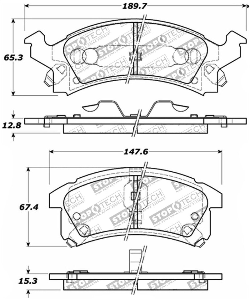 309.05060 StopTech Street Performance Front Brake Pad
