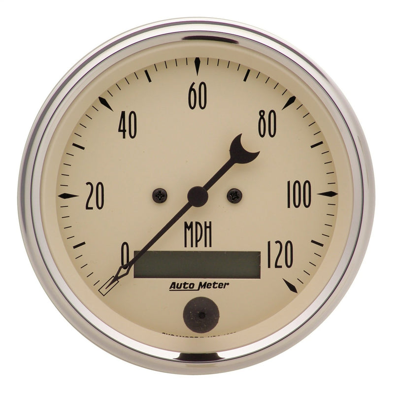 Electric Auto Meter 1880 Antique Beige Programmable Speedometer