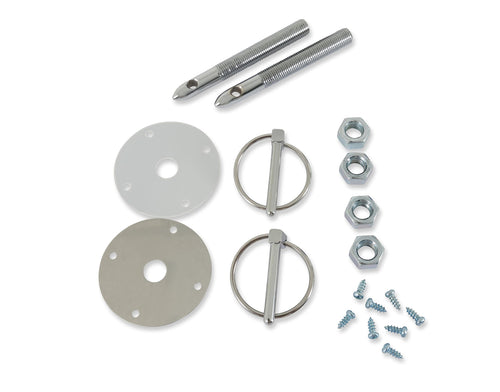 Hood & Deck Pinning Kits Mr. Gasket - with Screw-On Scuff Plates