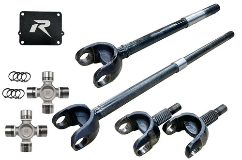 Wrangler JL and JT 2018+ 1-Piece Chromoly Front Axle Kit Revolution Gear