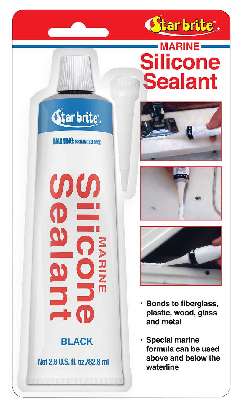 Silicone Sealant STAR BRITE Black 2.8 OZ. (082103)