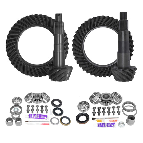 Yukon Gear & Axle Front & Rear Ring & Pinion Gear Kit Package with Install Kits - Toyota 8.2/8"IFS - YGKT008-488-3