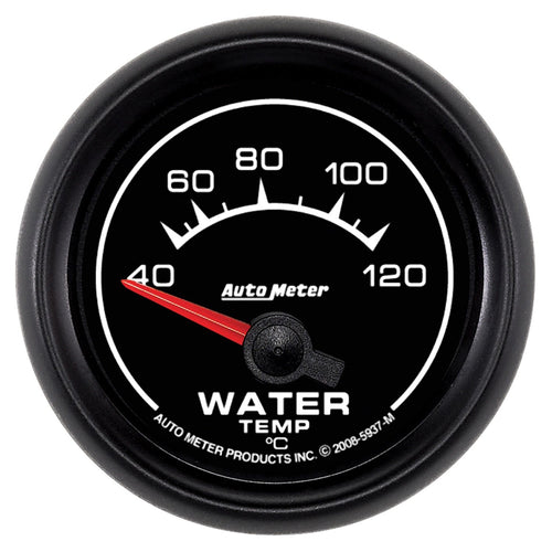 Auto Meter 2-1/16" 40-120 Degree C Short Sweep Electric Water Temperature Gauge 5937-M ES
