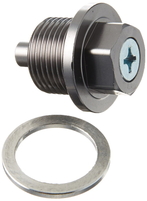 Magnetic Oil Drain Plug NRG Innovations, M20 X 1.25 Thread Size Engine Oil Drain Nut w/Washer, Gun Metal, Replacement for Subaru, NRG-NOP-300GM