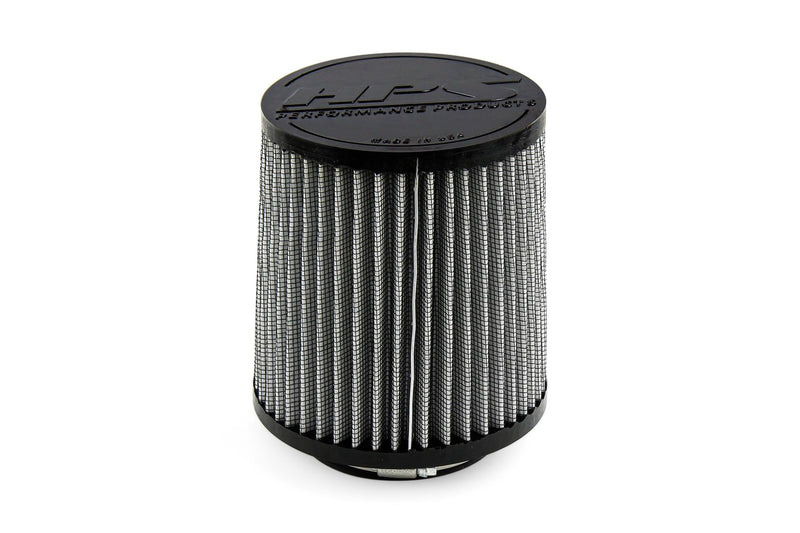 HPS 3.25" ID Performance Air Filter, 6" Element Length, 6.75" Overall Length, Gray, HPS-4329