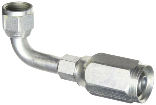 8C2AT-8RFJX90 Gates Field Attachable Type T for G2 Hose, 2 Wire, Female JIC 37 Flare Swivel, 90 Bent Tube, 1/2" ID