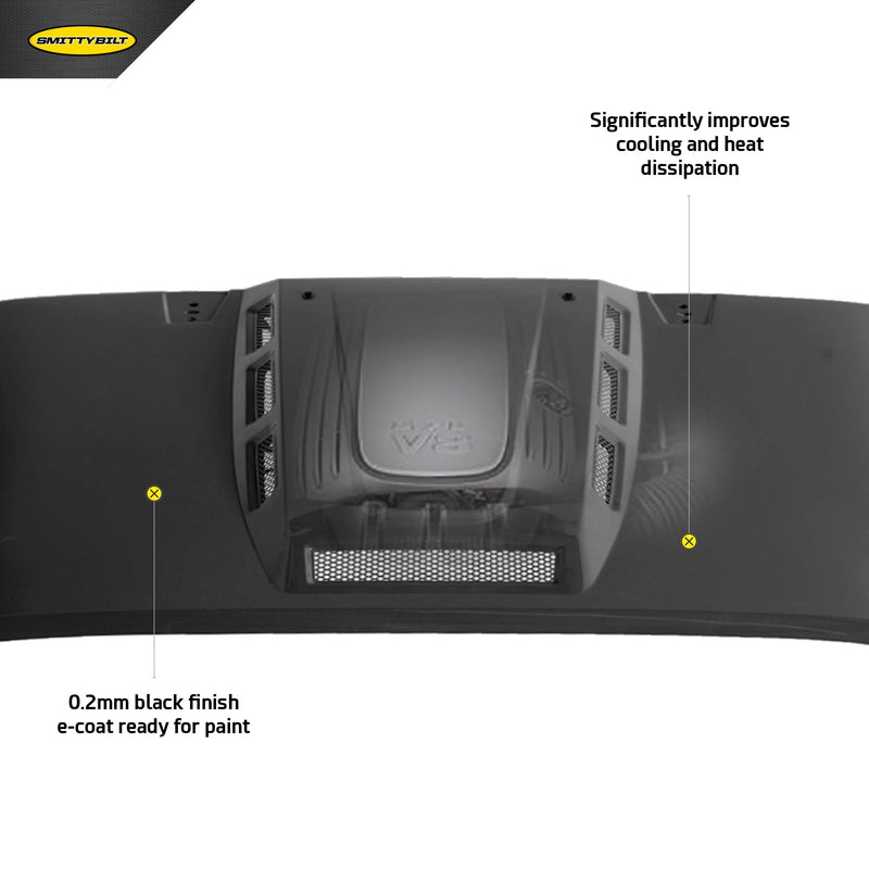 H.E.M.I. VENTED HOOD SmittyBilt - SB76500