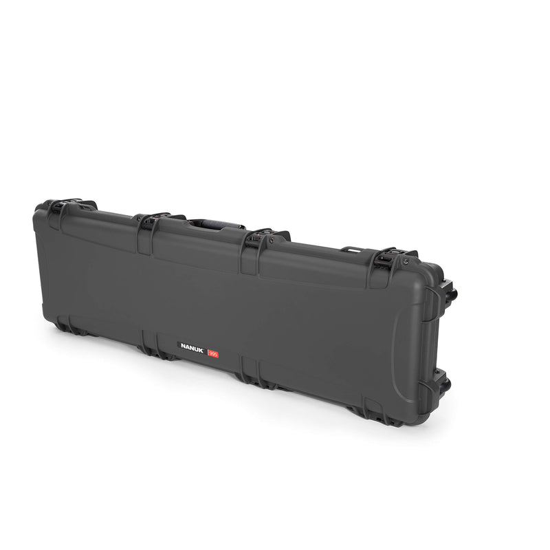 Waterproof Nanuk 995 Professional Gun Case w/Wheels - Graphite
