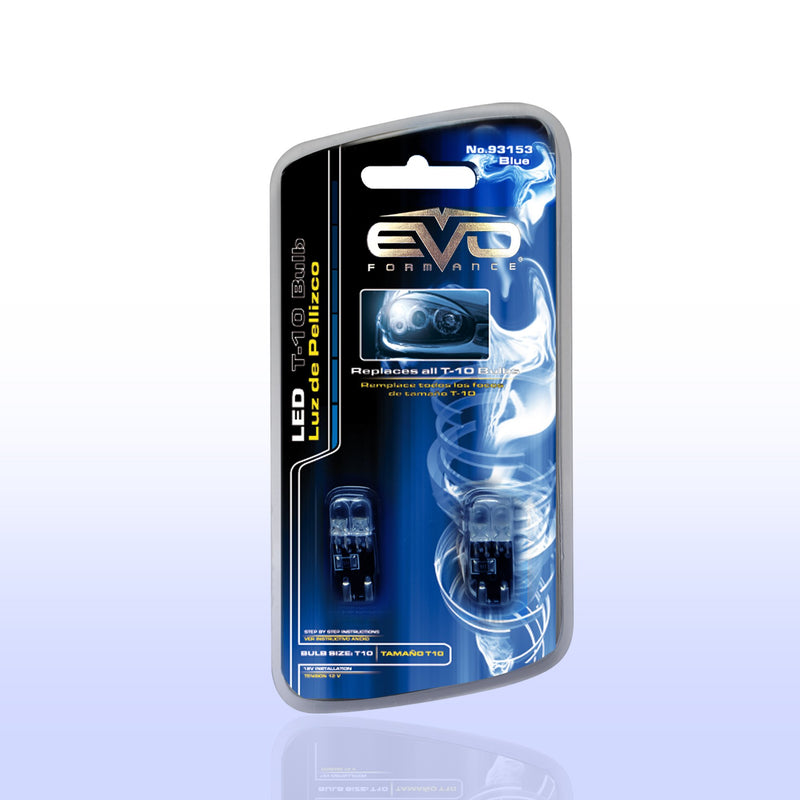 Blue CIPA High Intensity LED 194 T-10 Replacement Bulb - Pack of 2