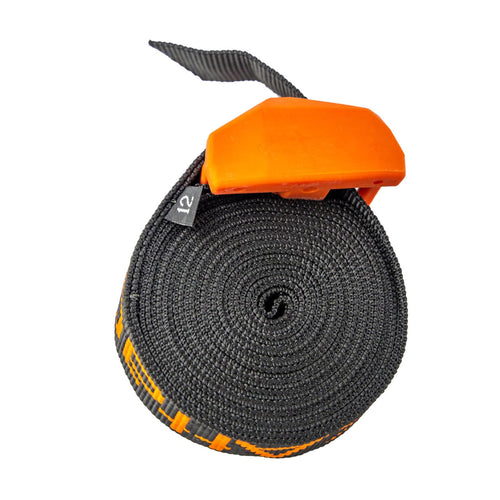 12' YakAttack Cam Strap – Single Pack | Heavy-Duty Polyester Kayak Tie-Down with Rubber Buckle Cover | Scratch-Free Roof Rack Strap | Kayak Accessories Yak Attack | Made in USA