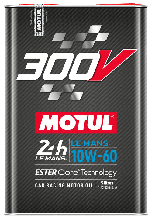300V MOTUL 10W-60 LE MANS Car Racing Motor Oil Full Synthetic Engine Lubricant 5 Liter High Performance 4-Stroke Ester Core